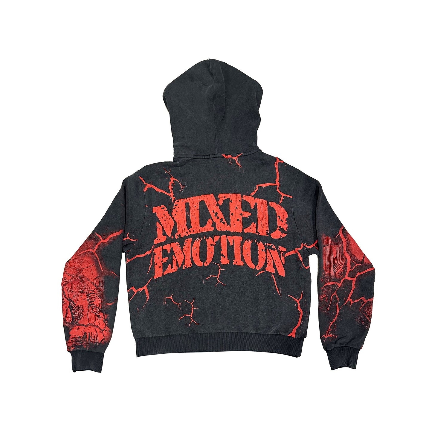 Mixed Emotion Brand skeleton red Hoodie