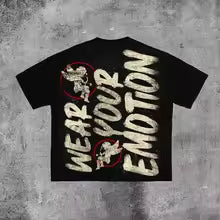 Mixed Emotion Brand Y2K Black Shirt