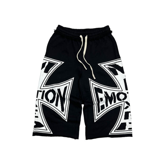 Mixed Emotion Brand Classic Black  Shorts