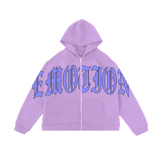 Mixed Emotion Logo Signature Purple Hoodie