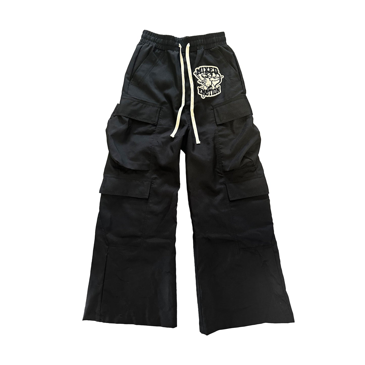 Mixed Emotion Brand Baggy ME Black Sweatpants