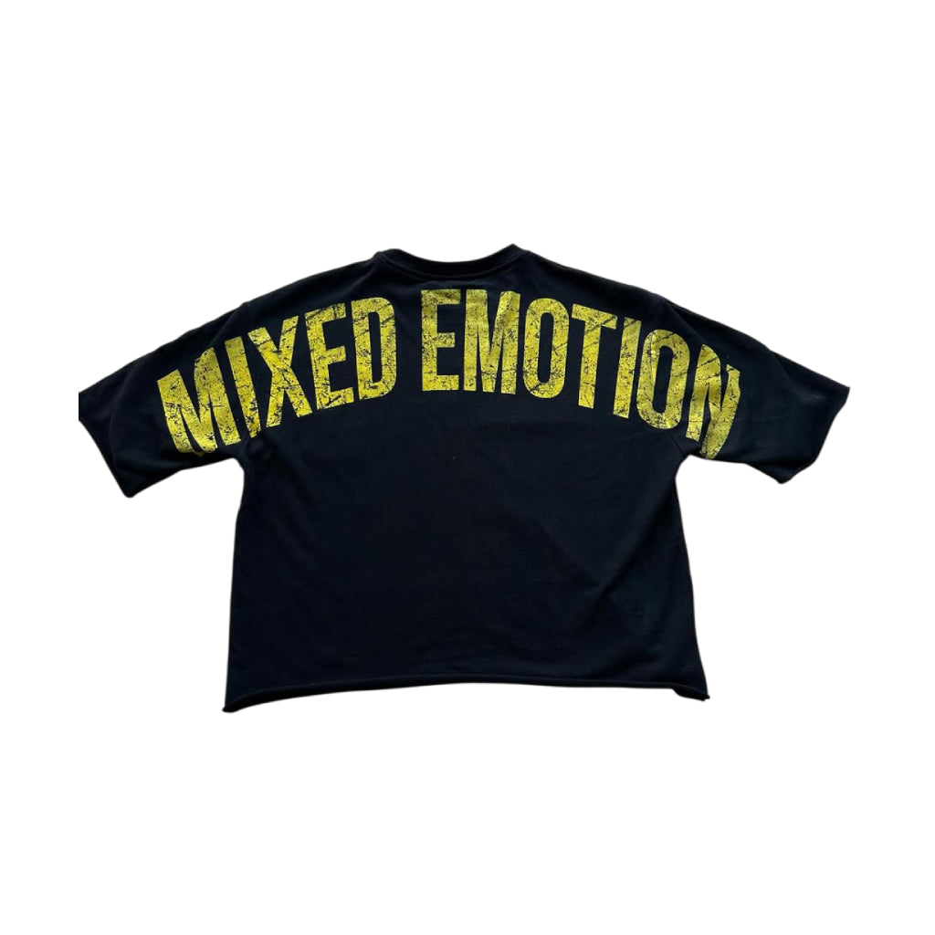 Mixed Emotion Brand Eye Graphic black  Shirt