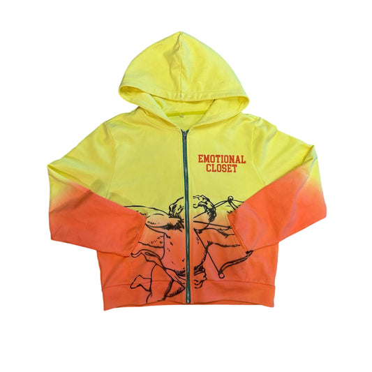 Mixed Emotion Brand Closet Ombre yellow Hoodie