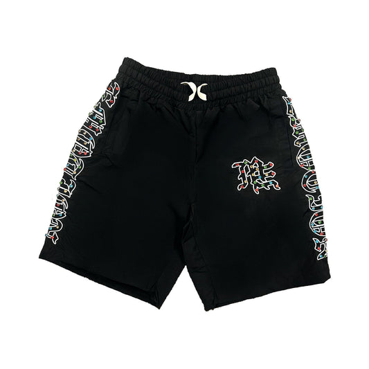 Mixed Emotion Brand Grey Skull Shorts