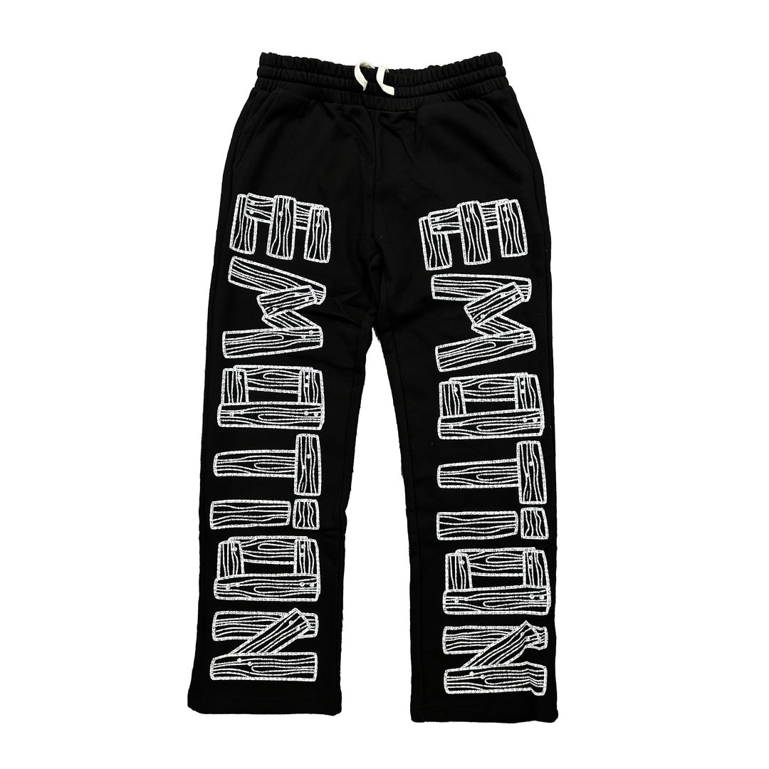 Mixed Emotion Brand Black Sweatpants