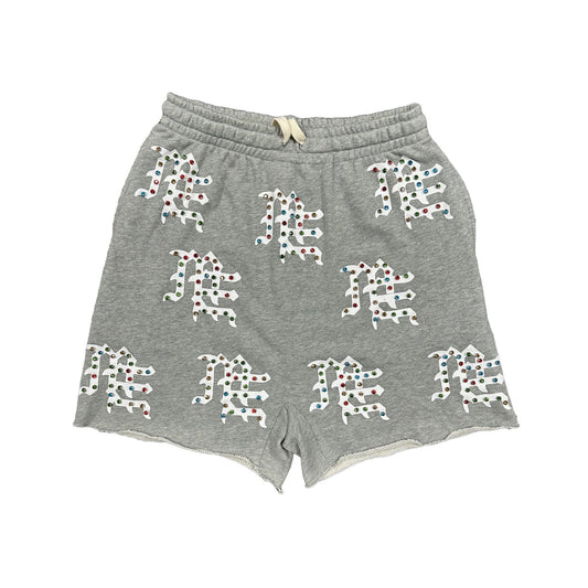 Mixed Emotion Brand Grey Me Logo Shorts