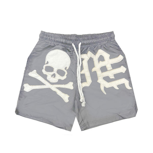 Mixed Emotion Brand Grey Skull Shorts