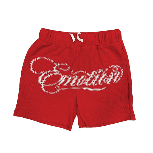 Mixed Emotion Brand Signature Red Shorts